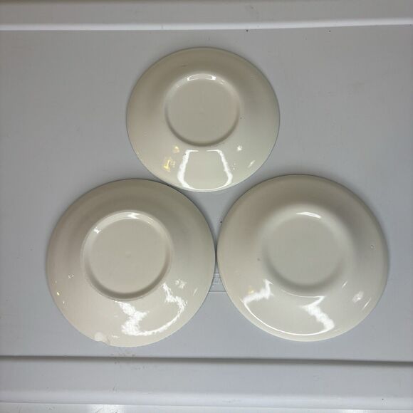 Vintage Currier & Ives Royal China “Steamboat” 6” Saucer Plate Set 3 Blue/White - Picture 3 of 6